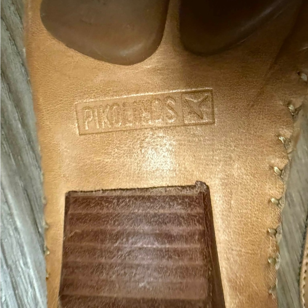 PIKOLINOS Tan Cutout Slingback Flats - Picture 6 of 8